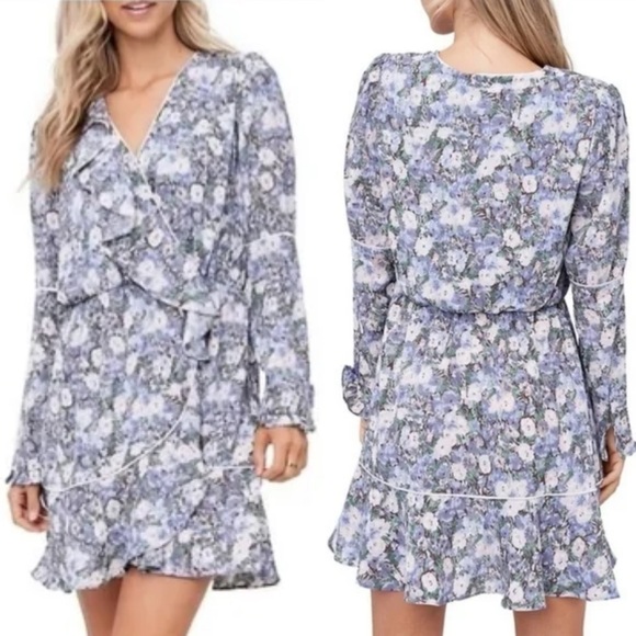 En Saison Floral Print Long Sleeve Floral Print Dress - Picture 1 of 5